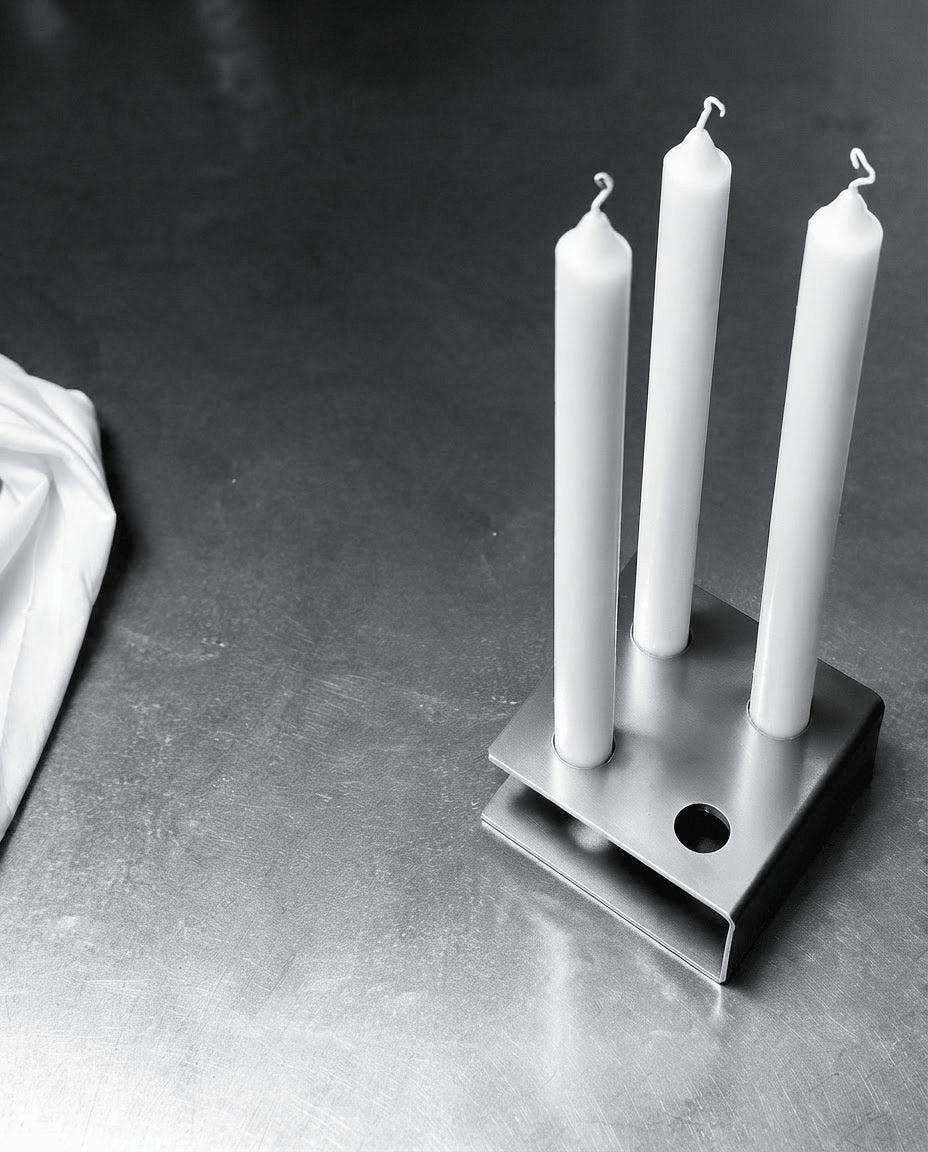 Mit Stabkerzen
