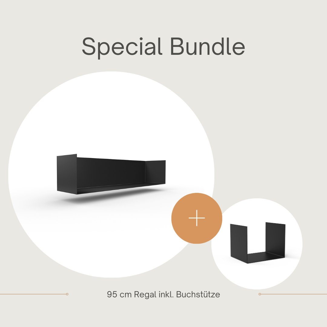 Set 1 Regal + 1 Buchstütze - Bücherregale & Bücherschränke