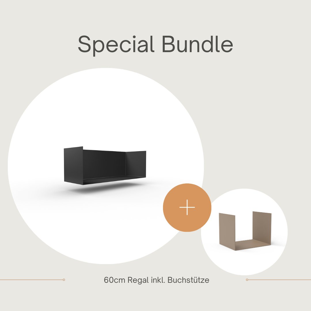 Set 1 Regal + 1 Buchstütze - Bücherregale & Bücherschränke