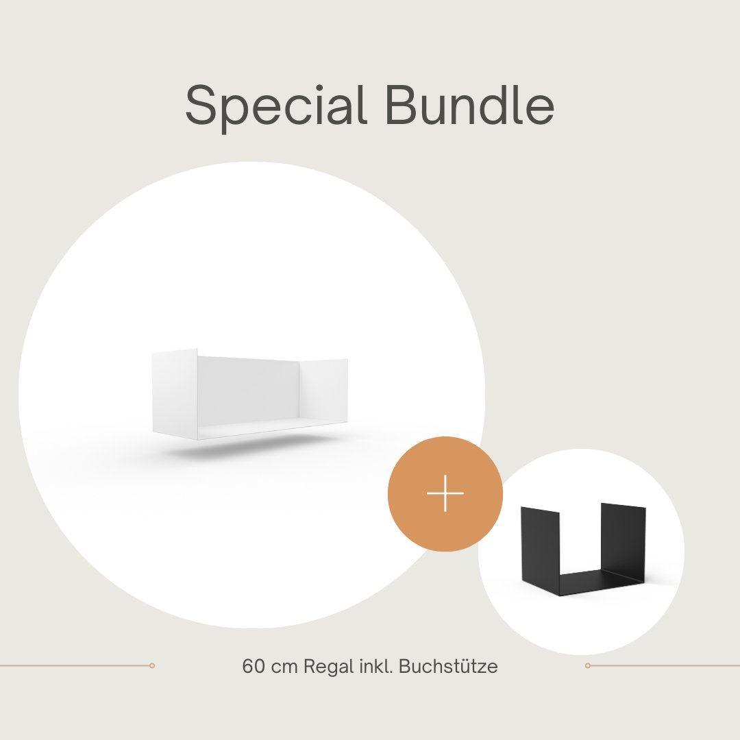 Set 1 Regal + 1 Buchstütze - Bücherregale & Bücherschränke