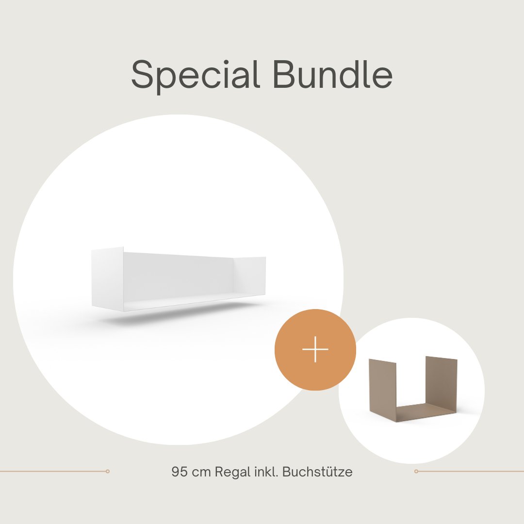 Set 1 Regal + 1 Buchstütze - Bücherregale & Bücherschränke