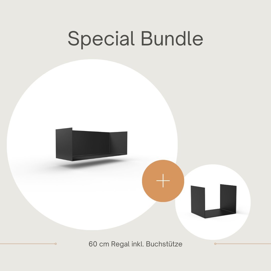 Set 1 Regal + 1 Buchstütze - Bücherregale & Bücherschränke