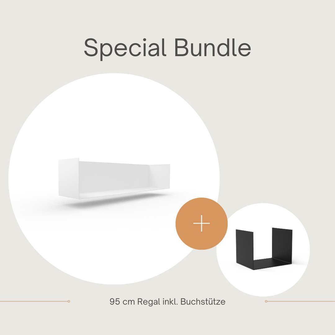 Set 1 Regal + 1 Buchstütze - Bücherregale & Bücherschränke
