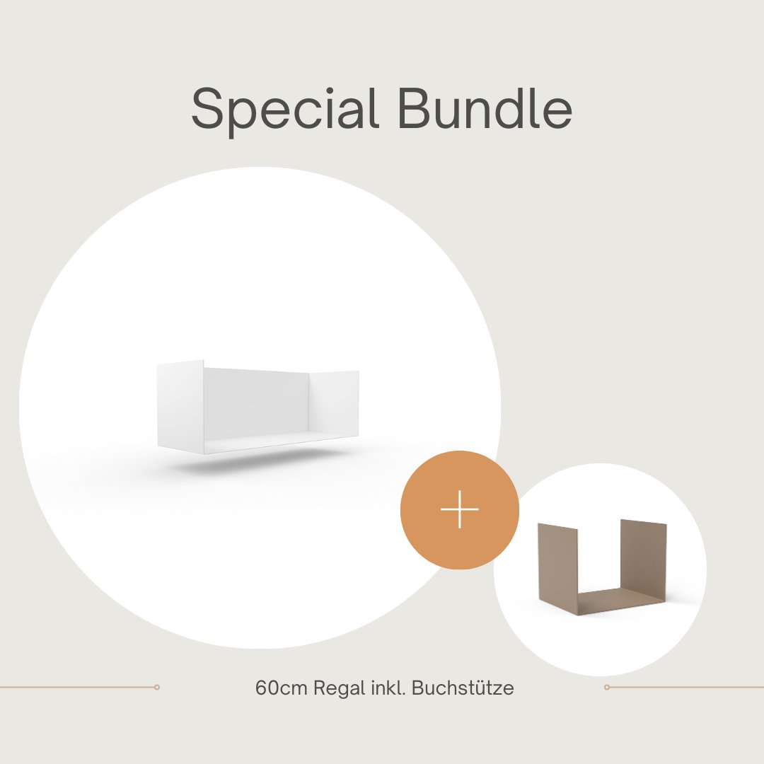 Set 1 Regal + 1 Buchstütze - Bücherregale & Bücherschränke