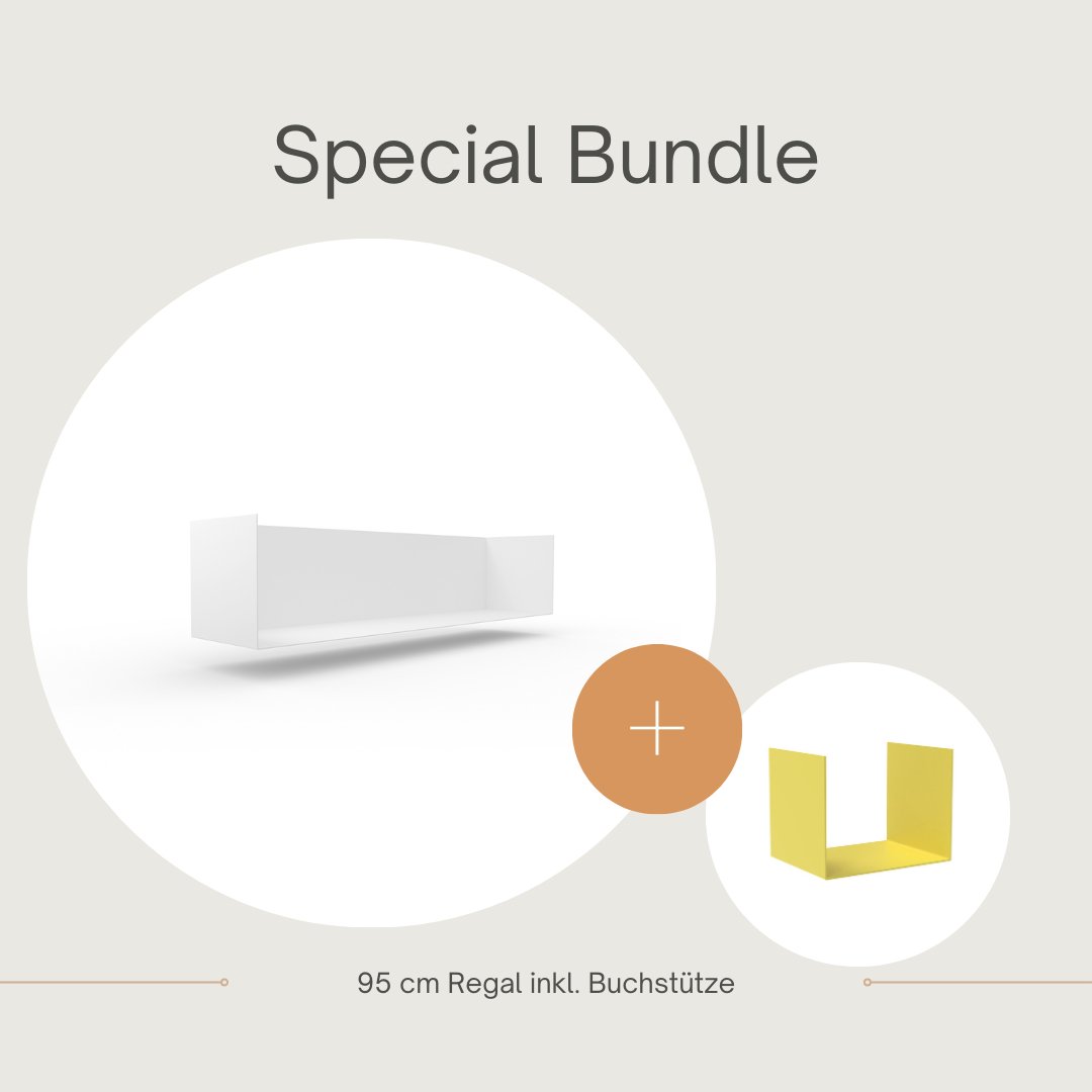 Set 1 Regal + 1 Buchstütze - Bücherregale & Bücherschränke