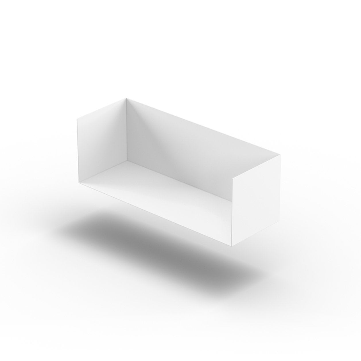 Wandregal I 60 cm I matt weiss - Bücherregale & Bücherschränke HSI - SR60 - White - 00