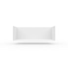 Wandregal I 60 cm | matt schwarz - Bücherregale & Bücherschränke HSI - SR60 - White - 00