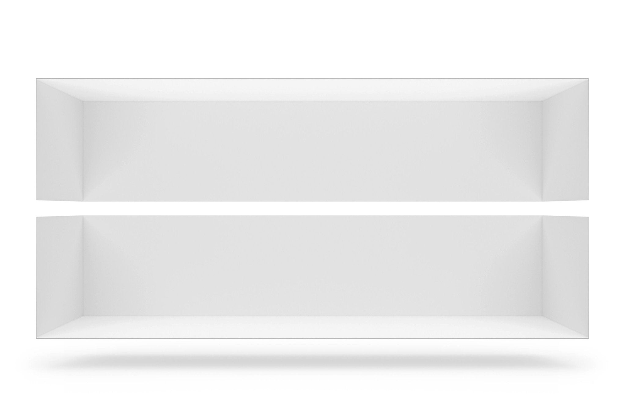 Wandregal I 60 cm | matt weiß I vertikal montiert - Bücherregale & Bücherschränke HSI - SR60 - White - 00