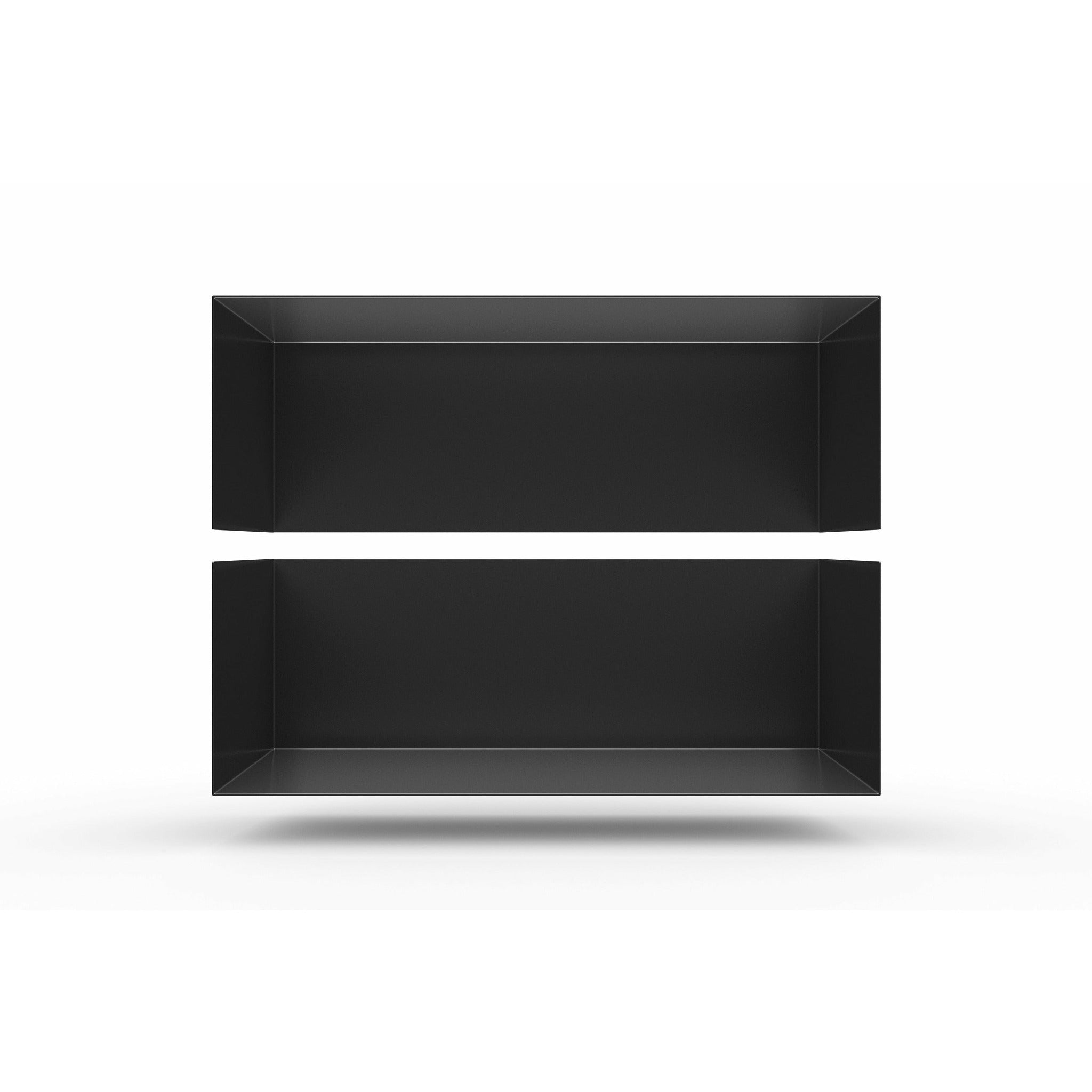 Wandregal I 95 cm I matt schwarz - Bücherregale & Bücherschränke HSI - SR95 - Black - 00