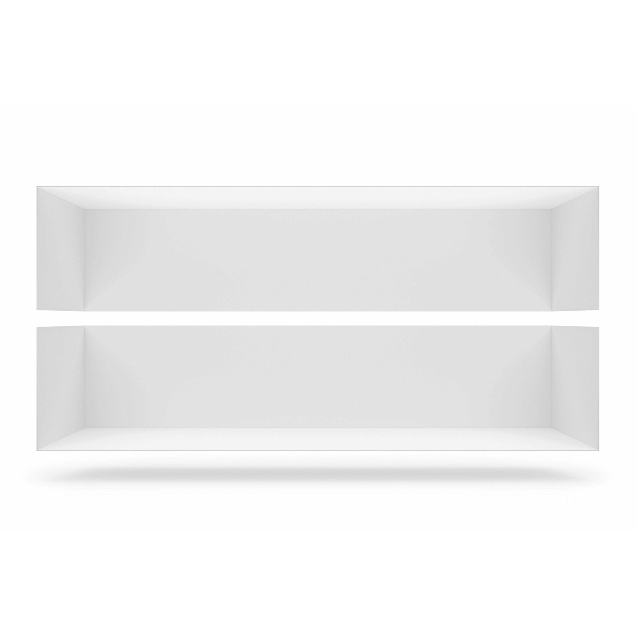 Wandregal I 95 cm I matt weiss - Bücherregale & Bücherschränke HSI - SR95 - White - 00