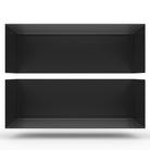 Wandregal I 95 cm | matt schwarz I vertikal montiert - Bücherregale & Bücherschränke HSI - SR95 - Black - 00