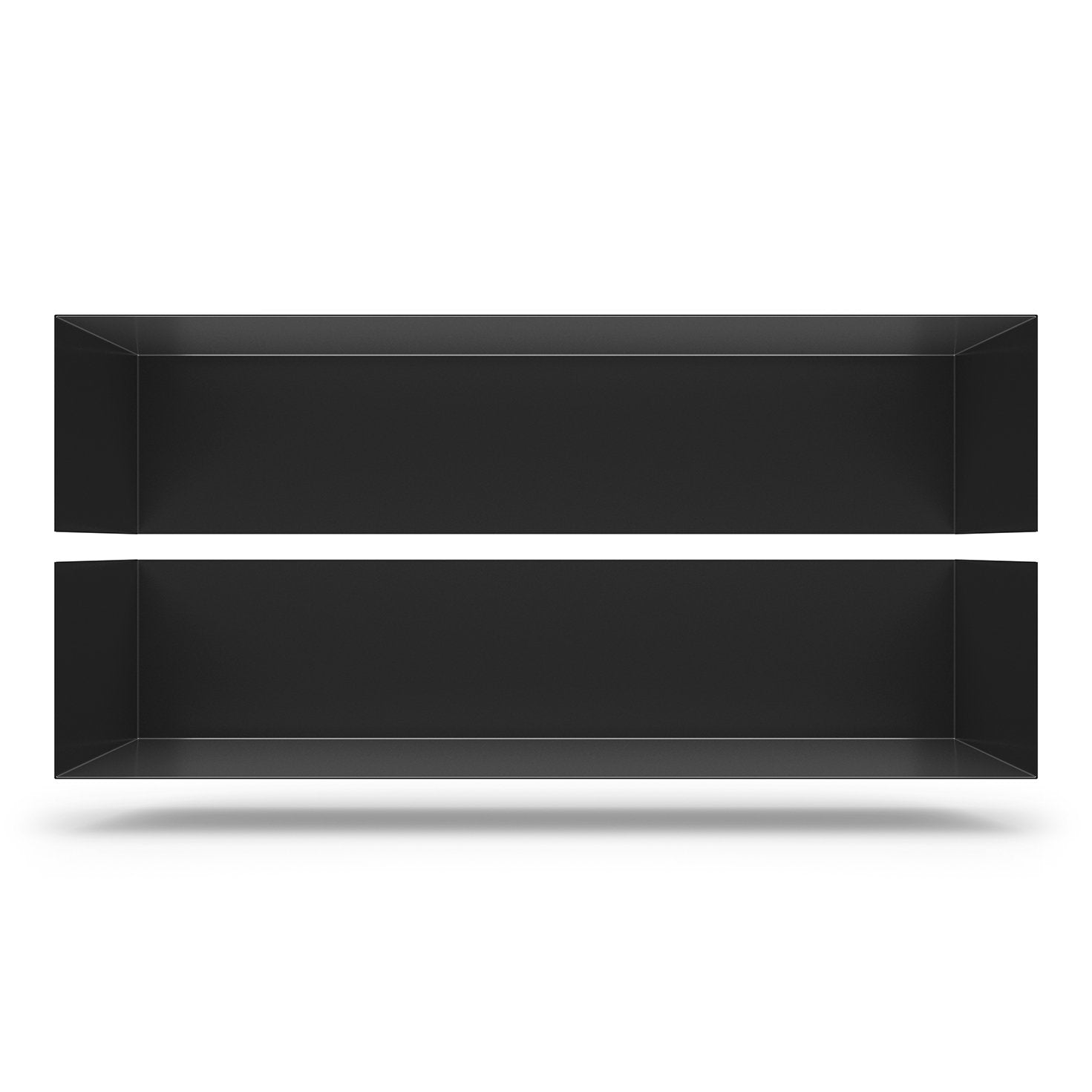 Zwei Wandregale | 95 cm | matt schwarz - Bücherregale & Bücherschränke